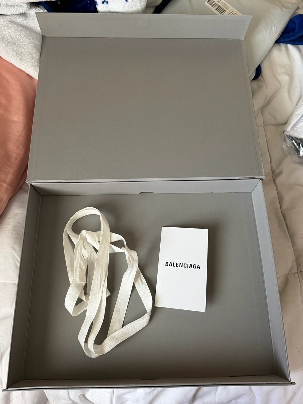 Balenciaga box with ribbon